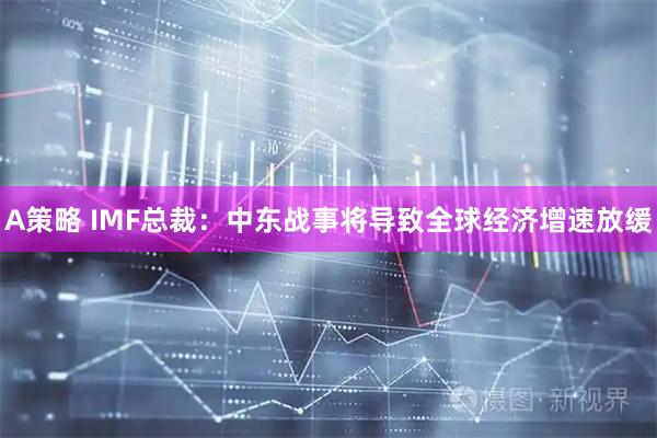 A策略 IMF总裁：中东战事将导致全球经济增速放缓